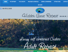 Tablet Screenshot of hiddengroveretreat.com.au